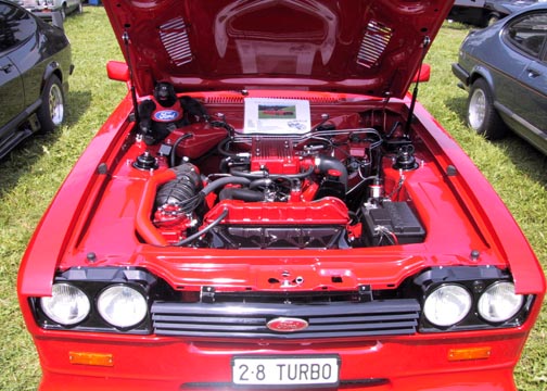 Ford Capri 2.8 Turbo, Chassis No. CS72733 Engine Bay